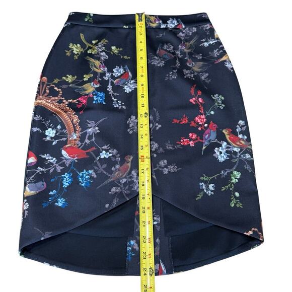 Ted Baker Tuella Opulent Fauna Hi-Lo Pencil Skirt US Size 6 Black Classic $209 - Picture 7 of 7